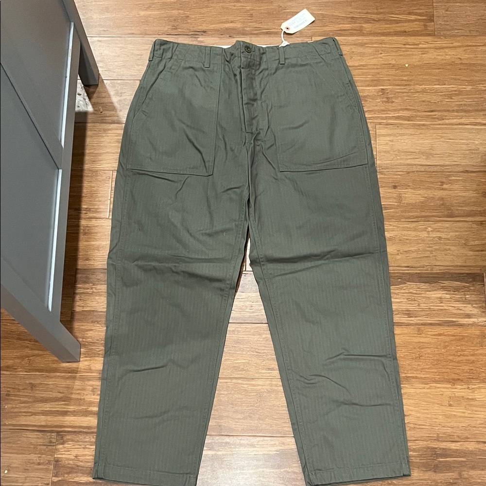 Engineered Garments Olive Green Fatigue Pants
